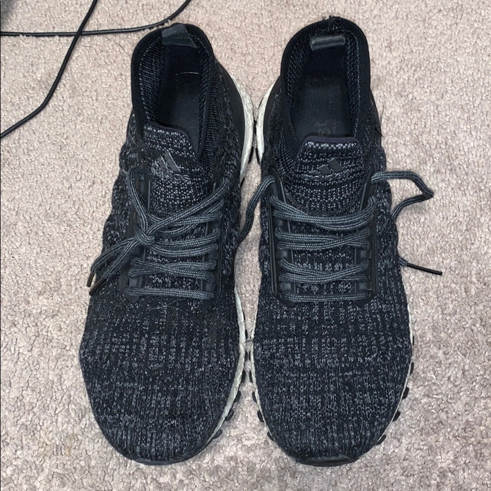 Adidas Ultraboost black white sole